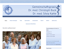 Tablet Screenshot of dr-christoph-buck.de